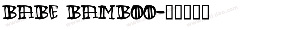 Babe Bamboo字体转换